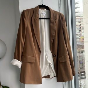 Topshop Women’s Blazer in Brown/Beige . Size 6. Business Casual
